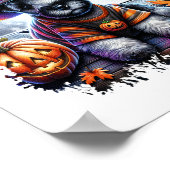 スコティッシュテリアードグハロウィーン ポスター (角)