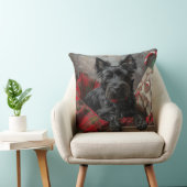 スコティッシュテリアードッグクリスマスフェスティバル クッション (椅子)