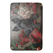 スコティッシュテリアードッグクリスマスフェスティバル バスマット (正面縦)