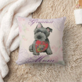 スコティッシュテリアーハートママ装飾用クッション クッション (ブランケット)