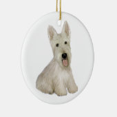 スコティッシュテリアー – ウィアテン セラミックオーナメント (右)