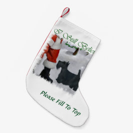 スコティッシュテリア信じークリスマス スモールクリスマスストッキング