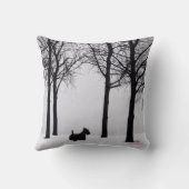 スコティッシュテリア冬枕 クッション (裏面)