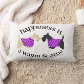 スコティッシュテリア幸福の枕 ランバークッション (ブランケット)