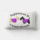 スコティッシュテリア幸福の枕 ランバークッション (裏面)