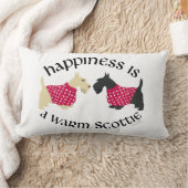 スコティッシュテリア幸福の枕 ランバークッション (ブランケット)