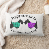 スコティッシュテリア幸福の枕 ランバークッション (ブランケット)