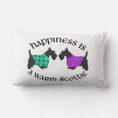 スコティッシュテリア幸福の枕 ランバークッション (裏面)