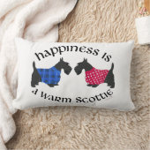 スコティッシュテリア幸福の枕 ランバークッション (ブランケット)