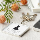 スコティッシュテリア形容認酒 – FEMALE キーホルダー (側面)