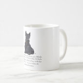 スコティッシュテリア形容認酒 – MALE DOG コーヒーマグカップ (正面右)