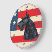 スコティッシュテリア時計 ラージ壁時計 (傾斜)