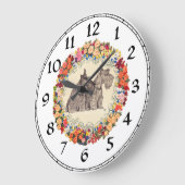 スコティッシュテリア時計 ラージ壁時計 (傾斜)