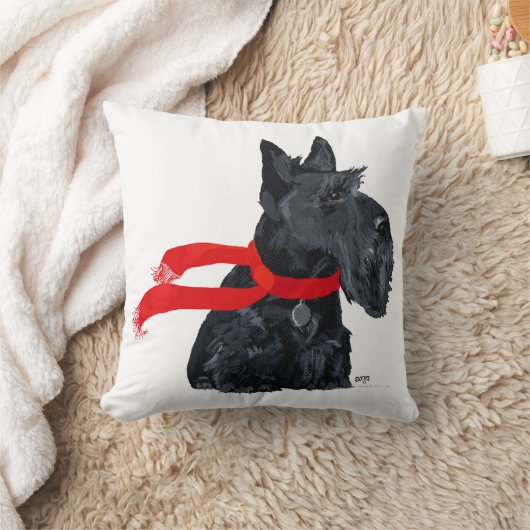 スコティッシュテリア枕 クッション (ブランケット)