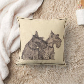 スコティッシュテリア枕 クッション (ブランケット)