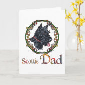 スコティッシュテリア父の日 カード (黄色い花)