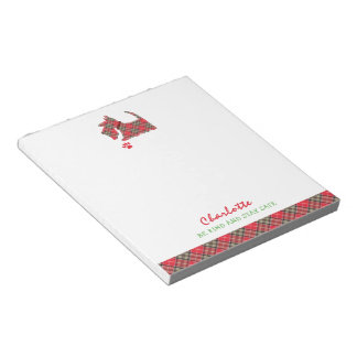 スコティッシュテリア犬かわいいパーソナライズされた ノートパッド