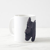 スコティッシュテリア犬のマジック コーヒーマグカップ (正面左)