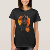 スコティッシュテリア犬ハロウィーンハロウィーンのカボチャのちょうちんポンプ Tシャツ (正面)