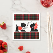 スコティッシュテリア犬与えの贈り物 スタンダードカクテルナプキン (インサイチュ)