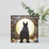 スコティッシュテリア犬 – イースター シーズンカード (スタンド正面)