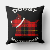 スコティッシュテリア犬 |テリア |犬のオーナーCof クッション (裏面)