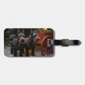 スコティッシュテリア雪そりのクリスマスデコール ラゲッジタグ (裏面横)