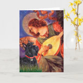 スコティッシュテリア6 – マンドリンエンジェル カード (黄色い花)