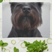 スコティッシュテリア キッチンタオル (折り畳み)