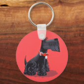 スコティッシュテリア キーホルダー (正面)