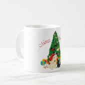 スコティッシュテリア クリスマスマグ コーヒーマグカップ (正面左)