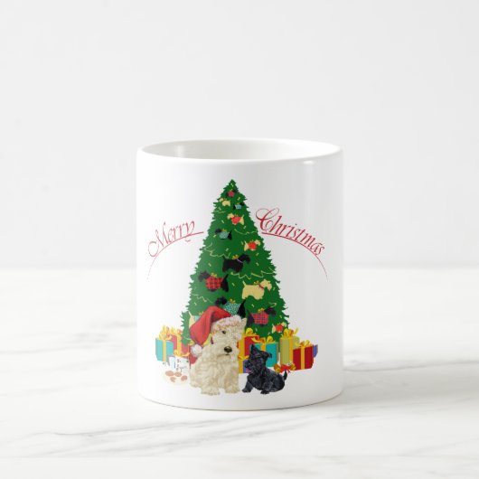 スコティッシュテリア クリスマスマグ コーヒーマグカップ (中央)