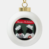 スコティッシュテリア セラミックボールオーナメント (正面)