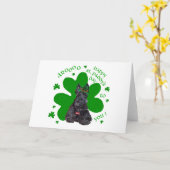 スコティッシュテリア・セントパディーズ・デイ カード (黄色い花)