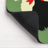 スコティッシュテリア/テリアシルエット、アイランドグリーン マウスパッド (コーナー)