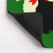 スコティッシュテリア/テリアシルエット、アイランドグリーン マウスパッド (コーナー)