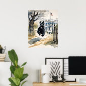 スコティッシュテリア – ドッグアートプリント ポスター (ホームオフィス)