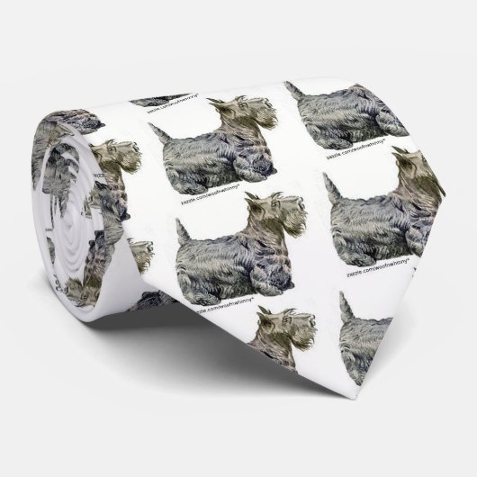 スコティッシュテリア ネクタイ (ロール)