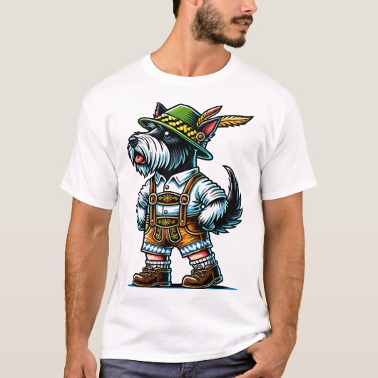 スコティッシュテリア ババリア Tシャツ (正面)
