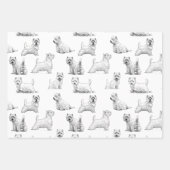 スコティッシュテリア ラッピングペーパーシート (正面2)