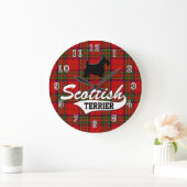スコティッシュテリア ラージ壁時計 (ホーム)
