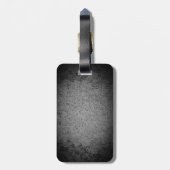 スコティッシュテリア、2シルエット、花崗岩シルバー ラゲッジタグ (裏面縦)