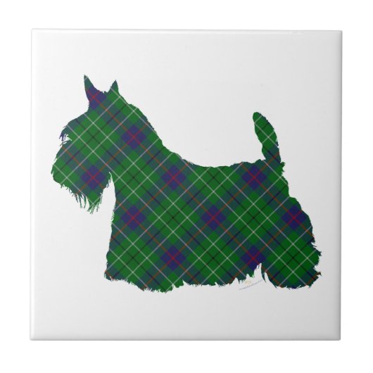 スコティッシュテリア Duncan Tartan タイル (正面)
