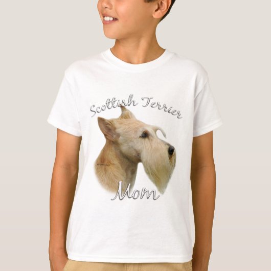 スコティッシュテリア(wheaten)ママ2 tシャツ (正面)