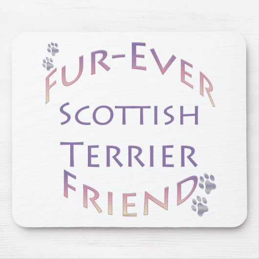 スコティッシュテリアFurever Friend マウスパッド (正面)