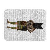 スコティッシュテリアin Kilt マグネット (横)