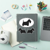 スコティッシュテリアscottieドッグズビニールシール シール (iPadカバー)