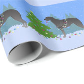 スコティッシュデアハウンドクリスマスツリー ラッピングペーパー (ロールコーナー)