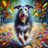 スコティッシュデアハウンドッグポートレートアクリルアートプリント ジグソーパズル