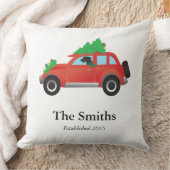 スコティッシュデアハウンドドライビングカー – ツリー上 クッション (ブランケット)